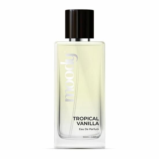 Moody Premium Tropical Vanilla Perfume for Women | Long Lasting Scent Upto 8 Hours | Luxurious EDP Fragrance with 20% Perfume Oil, 100ml