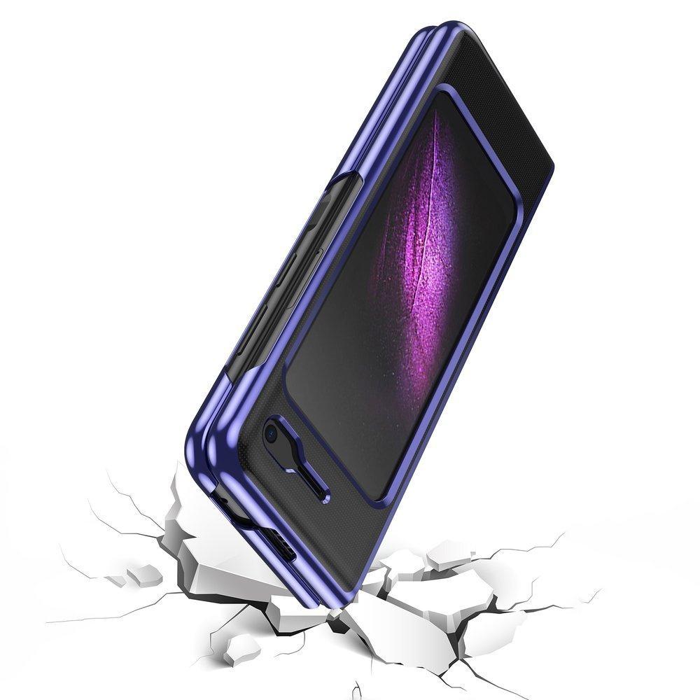 Premium Metallic Frame Blue Case for Samsung Galaxy Fold