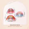 Dreamy Rainbow Cloud Shark Hair Clip – Sweet Metal Spring Claw for Women