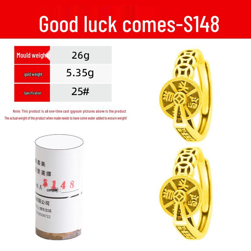 Lucky Turn Rotatable Fortune Ring - Wealth Attracting Copper Coin Band