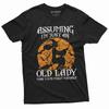 Halloween Funny Old Lady Witch T-shirt Womens Halloween Funny Costume Gifts