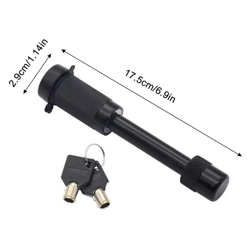 SETTrailer Hitch Pin Lock for 2" Receiver - Vehiclex Secure 5/8" Locking Pin for Class III, IV Hitch with Exclusive Tubular Key,