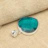 Aqua Apatite Gemstone 925 Solid Sterling Silver Handmade Jewelry Wedding Gift Pendant