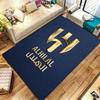 Tappeto Al-Hilal Saudi FC per Soggiorno Camera da Letto Casa Decorazione Divano, Tappetino Antiscivolo per Giochi Bambini