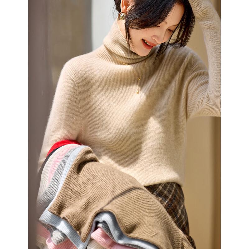 Women's 100% Cashmere Turtleneck Sweater