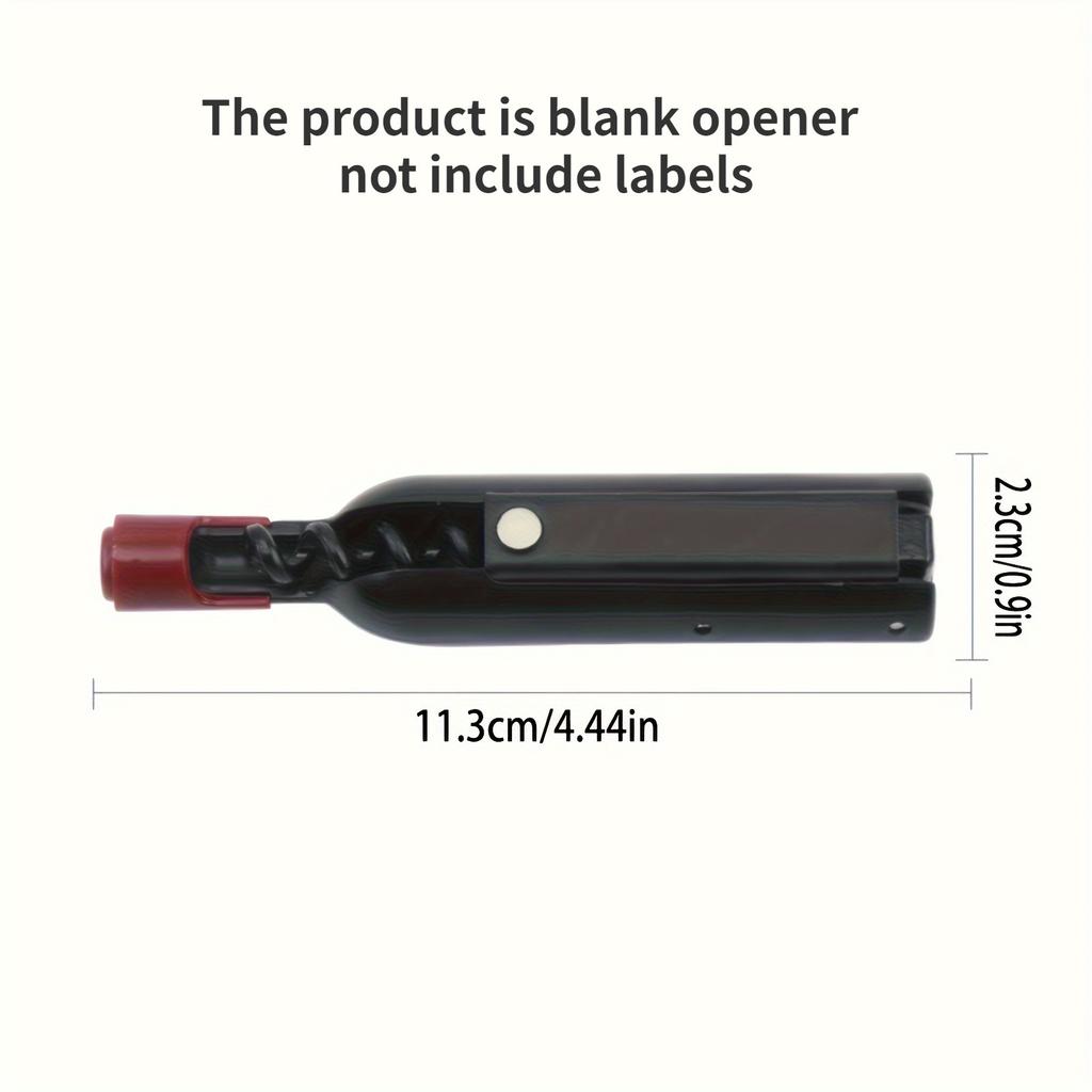 Wedding Gift Refrigerator Magnet Bottle Opener, Foldable Wine Bottle Opener Champagne Opener, Can Add Label Stickers, Wedding Gifts for Guests