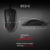 BenQ Zowie Ergonomic Gaming Mouse Professional Esports Performance Lightweight Driver Paracord Cable 24 Step Scroll Wheel Matte Black Medium Size