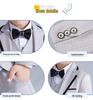 Autumn & Winter Boys' Three-Piece Suit: Handsome Blazer, Light-Colored for Baby's First Birthday/Flower Boy/Performance