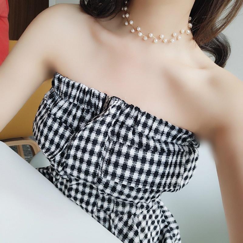 Short Simple Simulated Pearl Clavicle Chain Female Creative Sweet Student Neck Jewelry Necklace