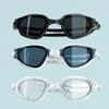 Adult Swimming Goggles Cap HD Anti-fog Swimming Goggles Set Waterproof Silicone Swim Glasses with Earplugs Anti-UV Swim Eyewear