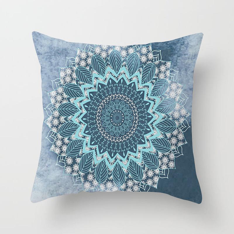 1 Stück Mandala Muster Kissenbezug Böhmisch Dekokissenbezug Retro Sofakissenbezug Heimdekoration Kissenbezug