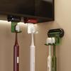 3Pcs Antique Style Electric Toothbrush Storage Hook Wall Mounted Toothpaste Organizer  Bathroom