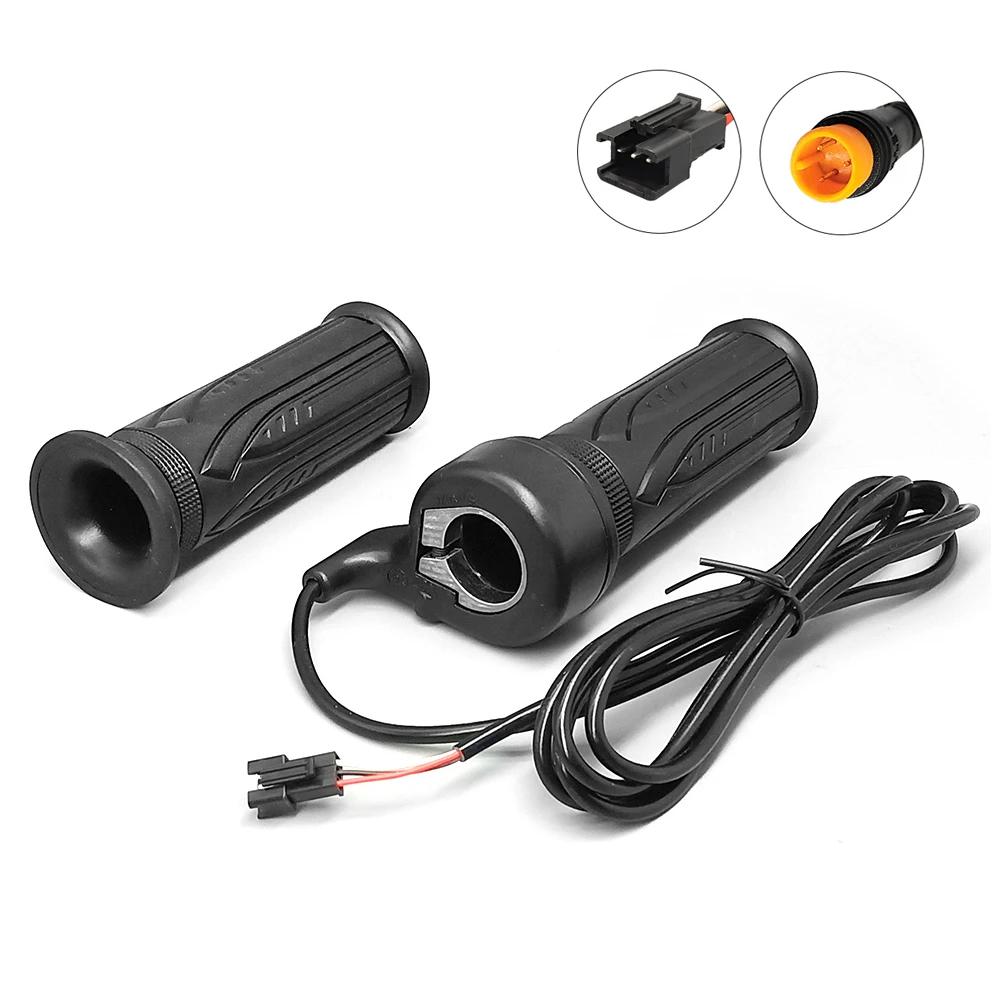 12V-72V WUXING 20X Full Twist Throttle Electric Bicycle Right Handle 3Pin SM/Waterproof Plug Brushless Motor Bicycle