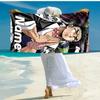 Personalized customized proof beach towel with Demon Slayer character theme pattern - soft, absorbent, quick-drying, perfect swimming, camping&bathing