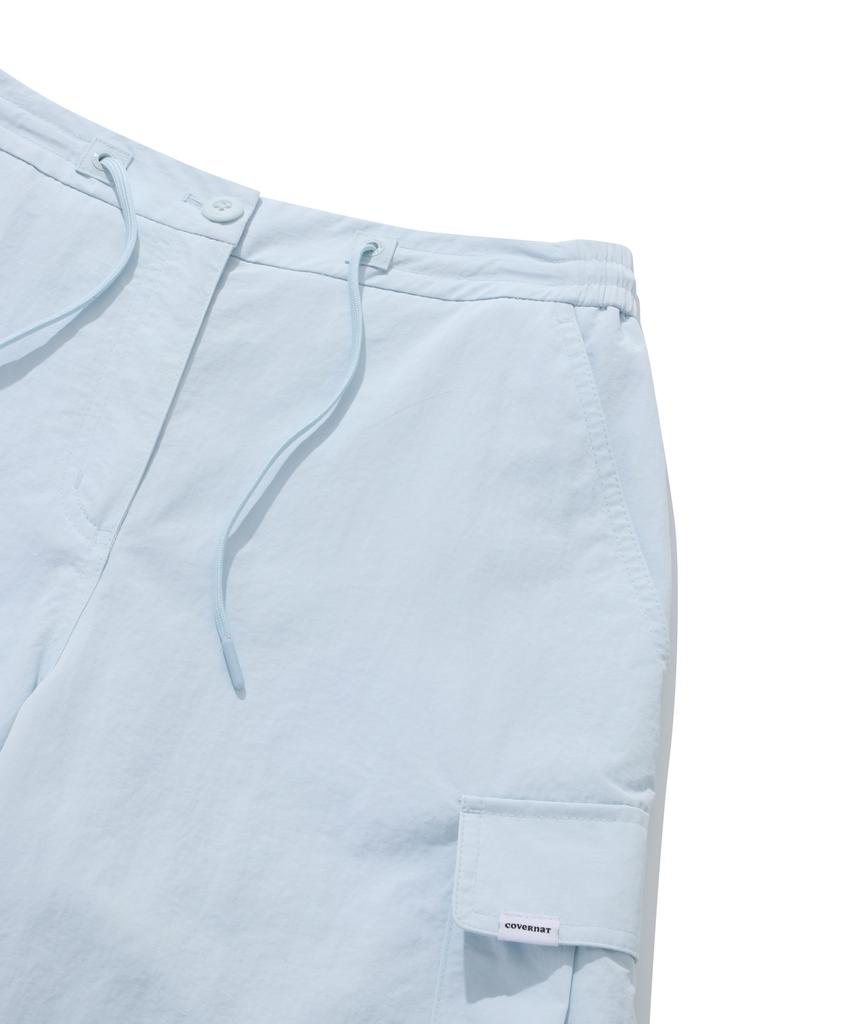 COVERNAT WOMAN Parachute Cargo Pants Light Blue