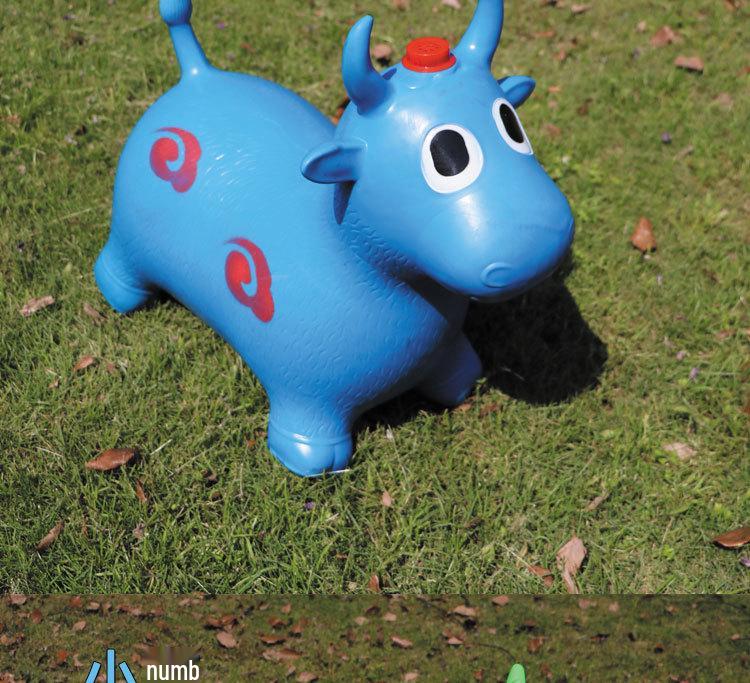 Extra velký tlustý nafukovací hudební skákací kůň pro děti - Provedení proti výbuchu