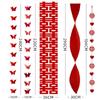 Festive Double Happiness Pendant Red Door Curtain Hanging Decor  Wedding Party Decor