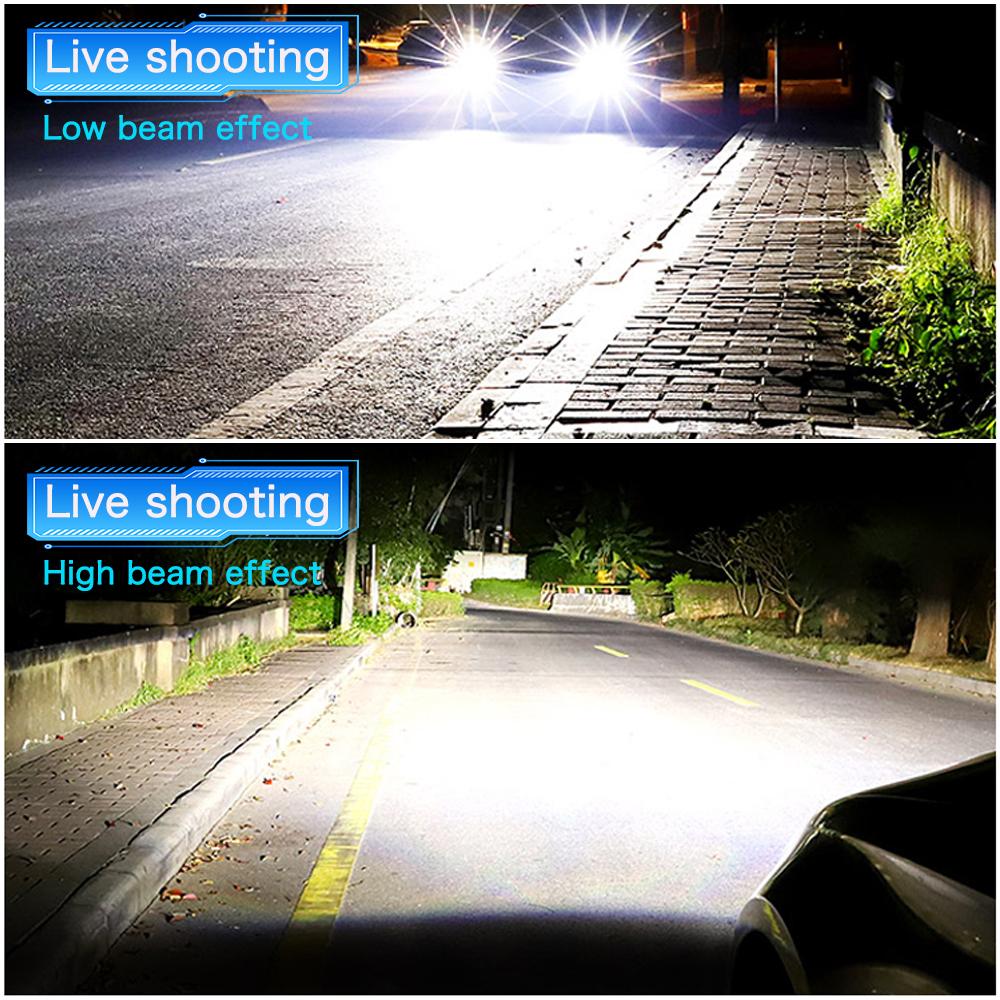 2Pcs Super Helle Mini H4 H7 LED Auto Scheinwerfer Lampen 12000Lm CSP Chip Auto H1 H11 LED Licht H27 H8 h9 HB3 HB4 9005 9006 6500K Auto Lampe 12V 24V 36V