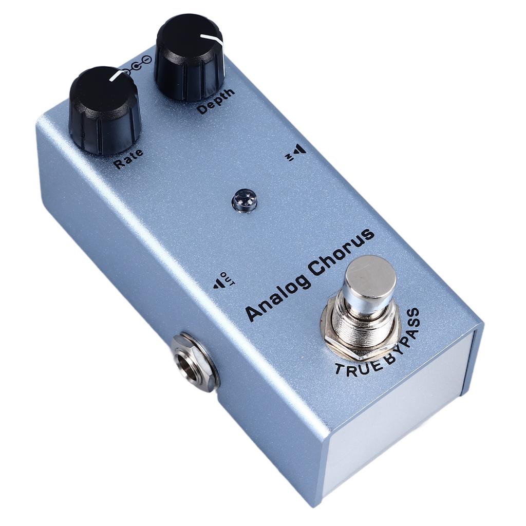 Electric Guitar Effect Pedal Single Type Accurate Adjustment Aluminum Alloy Portable Mini Effect Pedal Analog Chorus(07)