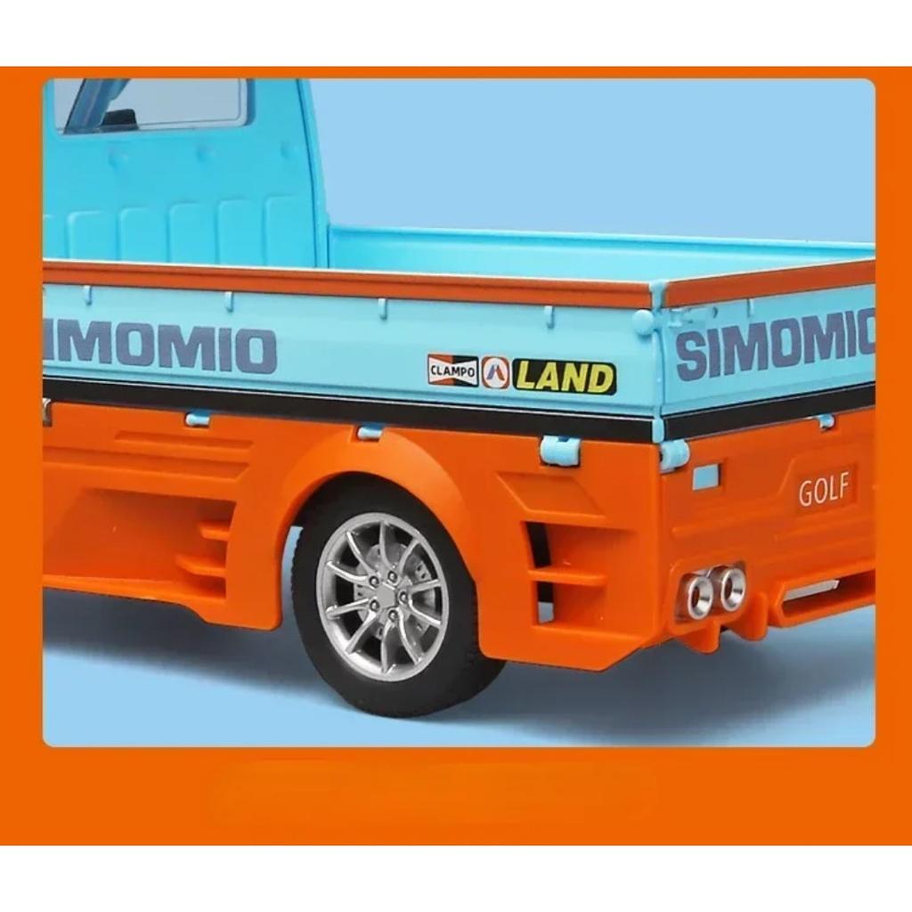 1/24 SUZOKI Gulf Truck Legierung Auto Diecasts & Spielzeugfahrzeuge Automodell Ton und Licht Rückzugauto Spielzeug für Kinder Geschenke
