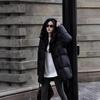Mittellange und lange neue verdickte Kapuzen-Steppjacke Brotjacke Steppjacke