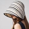 Solid Color Summer Sun Hat Wide Brim Bucket Hat Casual Sunscreen Visor Cap  Beach