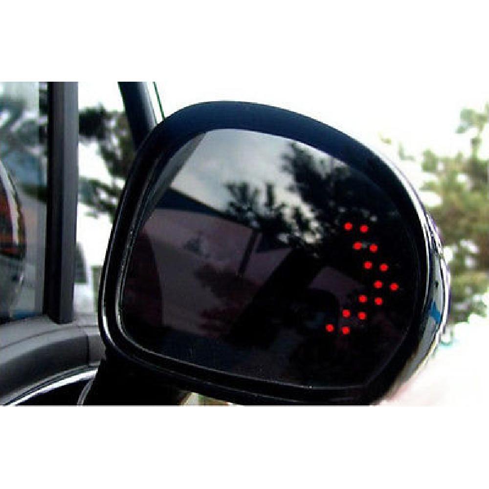 2Pcs Red Arrow Indicator 14Smd Led Car Side Mirror Turn Signal Light For Bmw