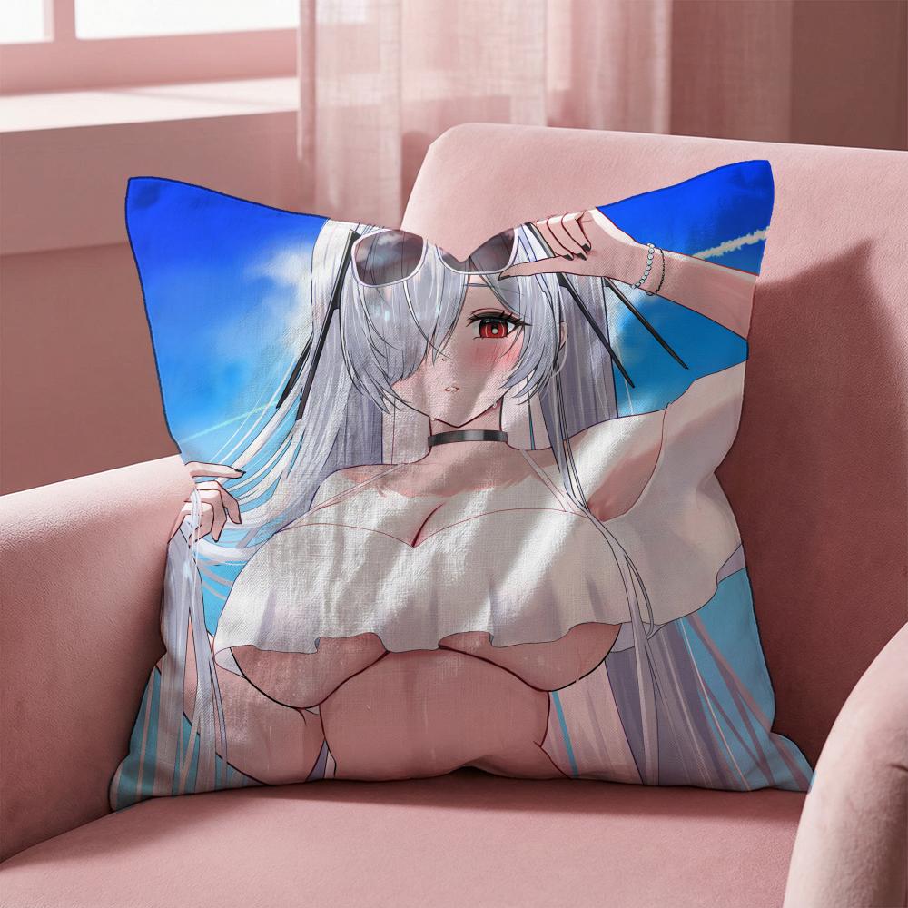 N-NIKKE Goddess of V-Victory Cushion Cover Multi-Scene Pillow Cover for Home & Car - Reversible, Soft & Durable for Daily Use