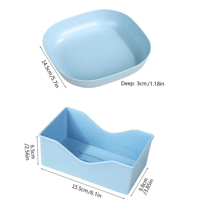 10pcs Multi-function Spit Bone Dish Food Grade Plastic  Round Square Set Dining Table Garbage Plate  Household Snack Fruit Plate