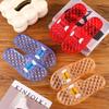 New Crystal Flat Bottom Thick Slippers Glass Slippers Women's Summer