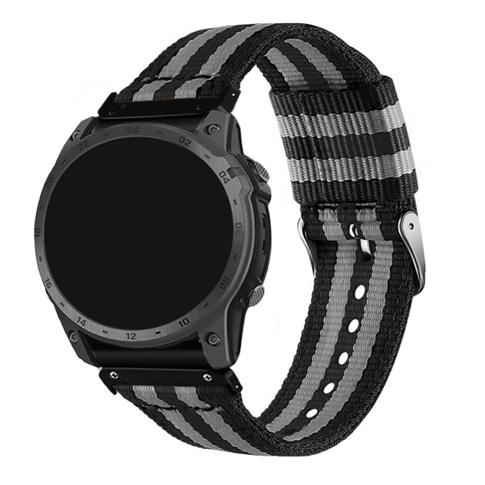 

Ремешок для Garmin MARQ gen2 Descent G1 MK3 MK2 MK1, нейлоновый ремешок для часов Garmin epix Pro 47 мм, 51 мм, 42 мм, Approach S70 S62, наручный ремень QuickFit 20mm серый/чёрный