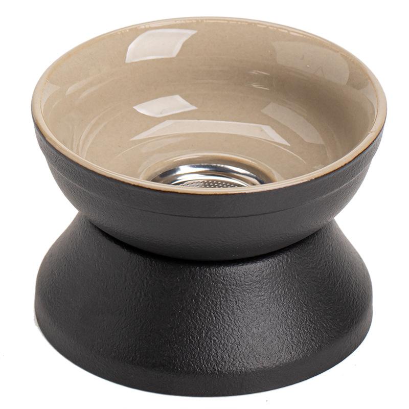 Tea Leak Holder, Tea Filter, Tea Filter, Tea Brewer, Separation, Tea Drinking Partition, Ceramic Tea Set, Tea Cup, Black Pottery, Antique Black.