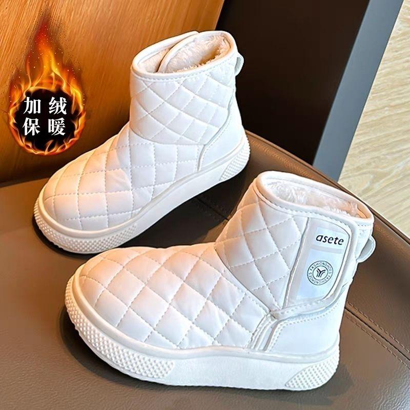 Boys' Snow Boots, Winter Children's Cotton Shoes, Girls' Waterproof Cotton Boots