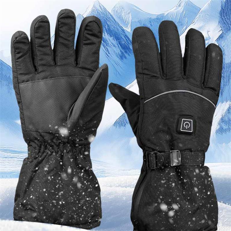 Heated Gloves for Men Winter Thermal Touchscreen Electric Motorcycle Riding Cycling Waterproof Warm