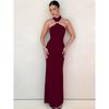 Women's Clothing Summer New Product Fashion Temperament Slim-fitting Turtleneck Sleeveless Split-ended Dress Women