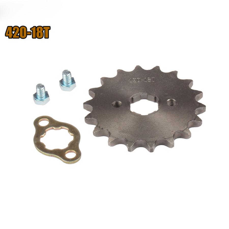 420 18T Front Engine Sprocket 17Mm Id For 50Cc-125Cc 140 150Cc Pit Dirt Bike