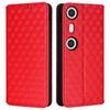 For XREAL Beam Pro Wallet Case Rhombus Imprinted Leather Phone Cover