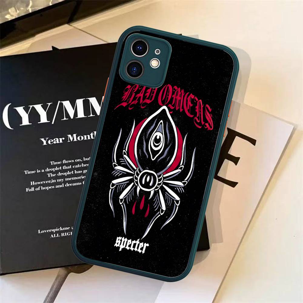 Bad Omens Music Band Phone Case For IPhone 16e 16 15 14 13 12 11 Pro Max X XS Max Plus Matte Clear