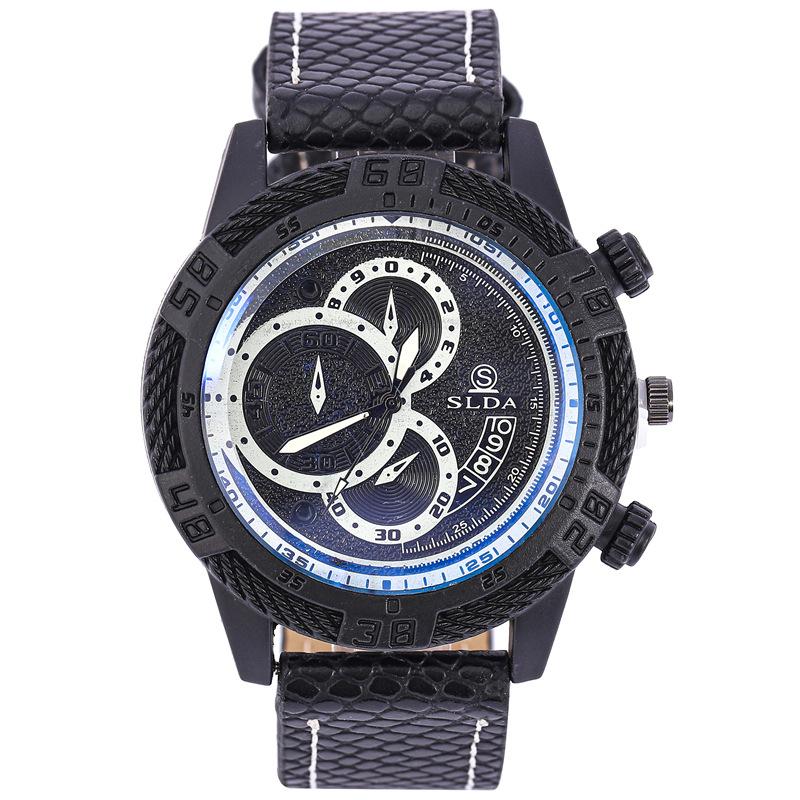 Personality Trend Temperament Men'S Watch Casual Business Belt Quartz Watch Men