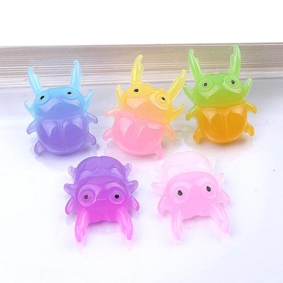 

10 шт., милые подвески в виде насекомых с плоской спинкой, красочные украшения для волос из смолы, украшения, зажим для скрапбукинга, телефон «сделай сам»