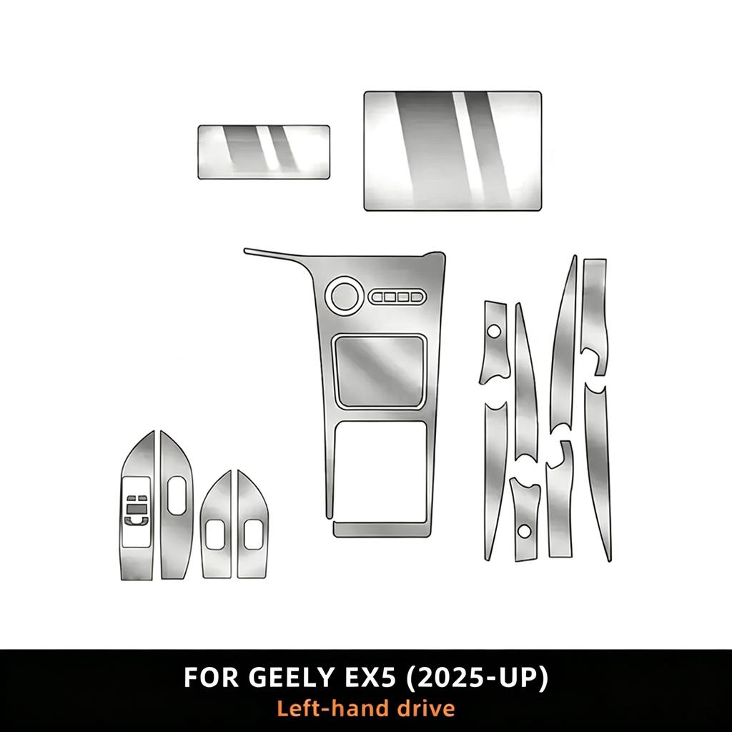 Interior TPU Film For Geely EX5 E5 2025-2026 Center Console TPU Protective Film Interior Screen PPF TransparentInterior FilmGood Product