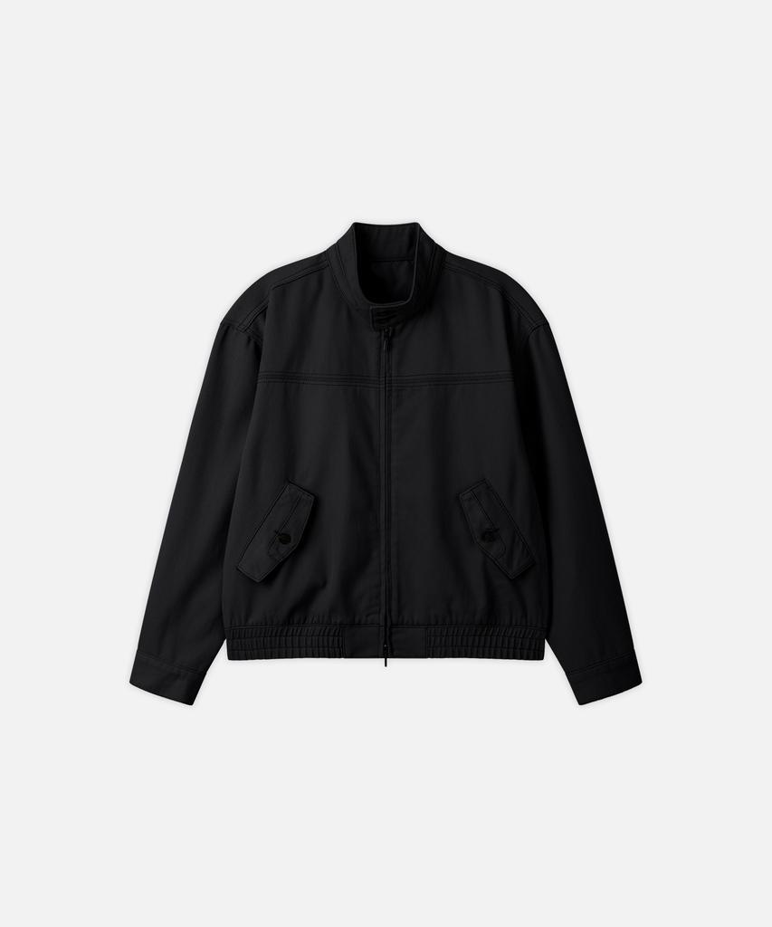 Draw Fit Eagle Harrington Washed Jacket [Black]