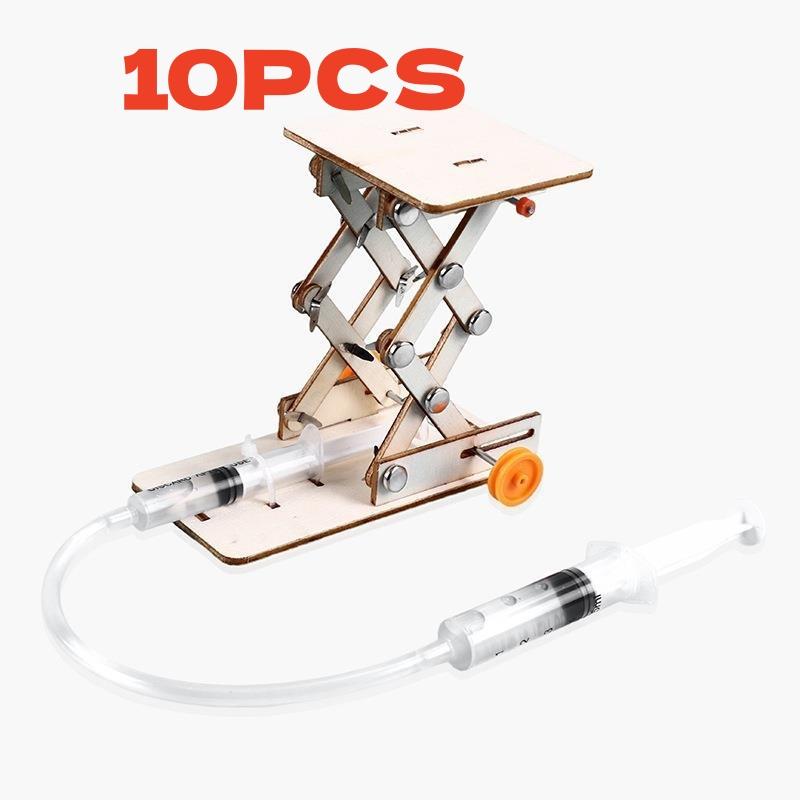 DIY Hydraulischer Experimentalkran Modell Wissenschaftsbildungs-Set Puzzle STEM Technologie Physikspielzeug zum Lernen