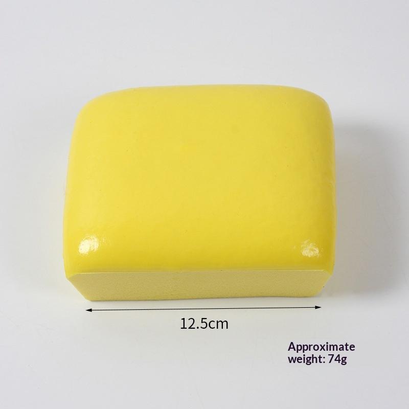 Stress Relief Simulated Toast Squishy Toy Soft Slow Rise Colorful Sensory Fidget Toy for Kids Adults Office Use