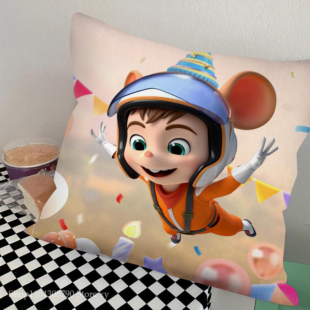 S-Shuke B-Beita Animation Pillow Case Square Pillow Bedroom Sofa Leisure Comfort Cushion Car Living Room Home Decoration