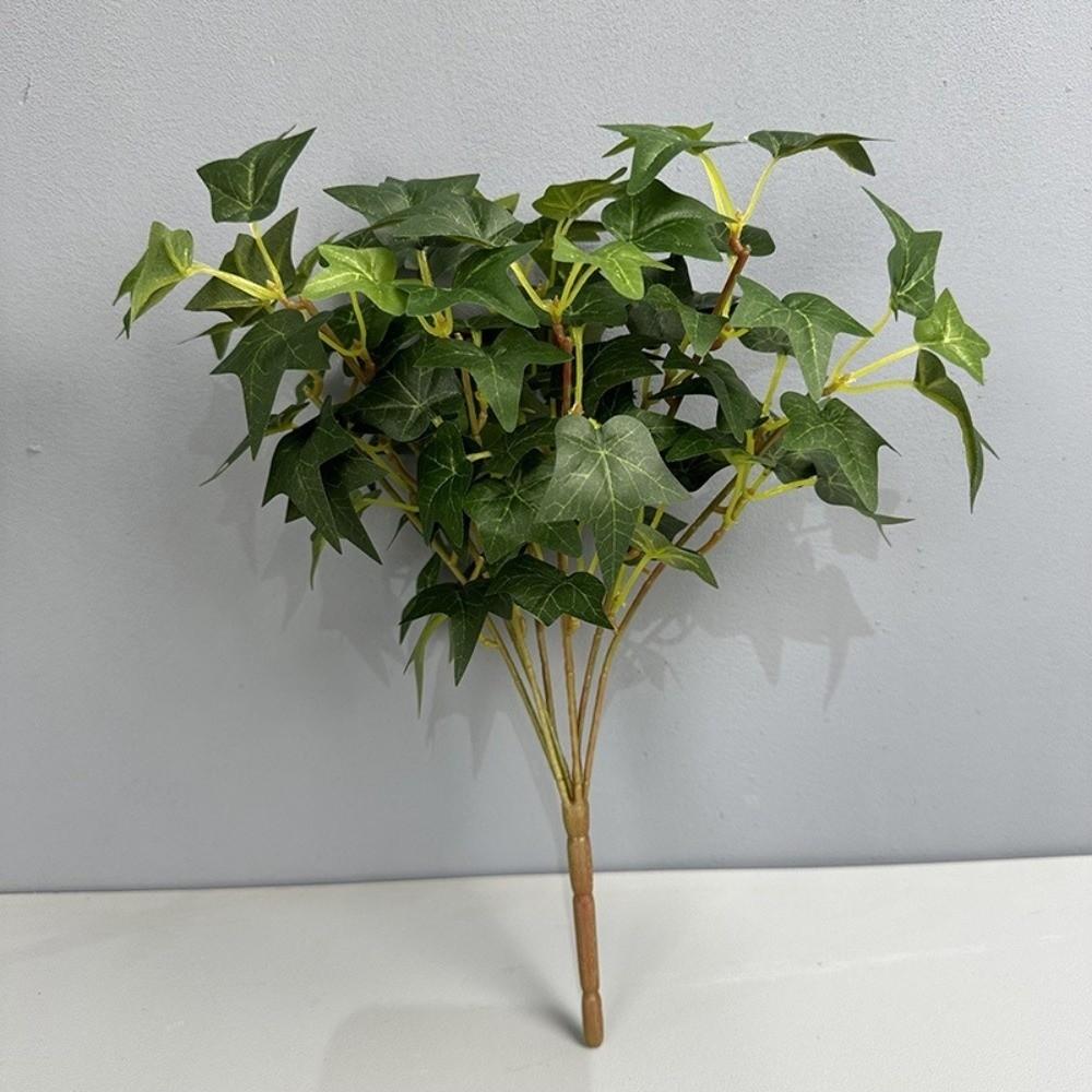 8 Heads Fake Plastic Plants Realistic Simulation Greenery Faux Plants  Birthday Decor