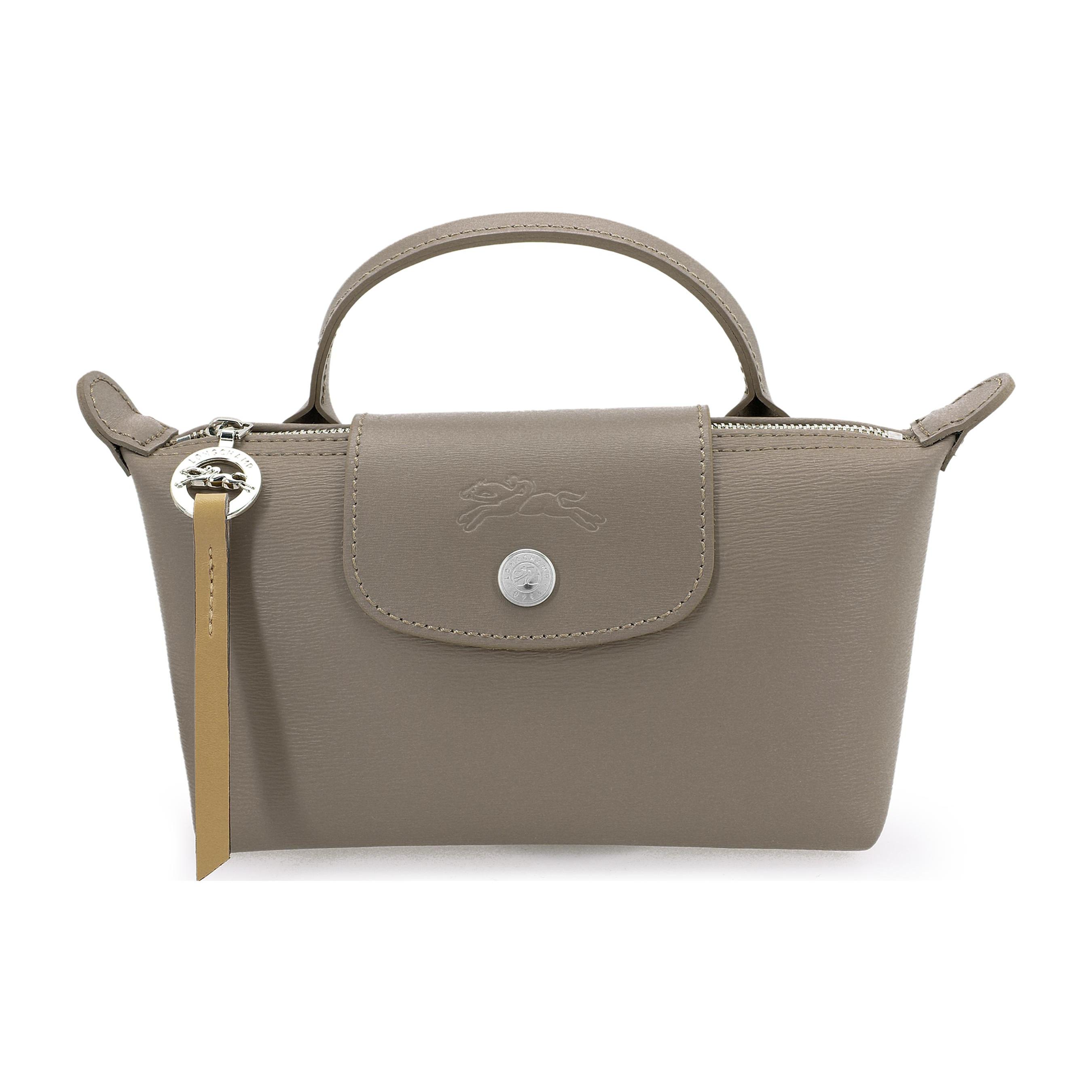 

Новая сумка LONGCHAMP Le Pliage City из канвы с отделкой из коровьей кожи, сумка-пельмень, маленькая женская, верблюжья, серая, 34175HYQ015 17*5.5*11CM