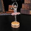 Light luxury fashion diamond-encrusted ballet girl jewelry box Magnetic flip dust-proof jewelry box Jewelry storage box
