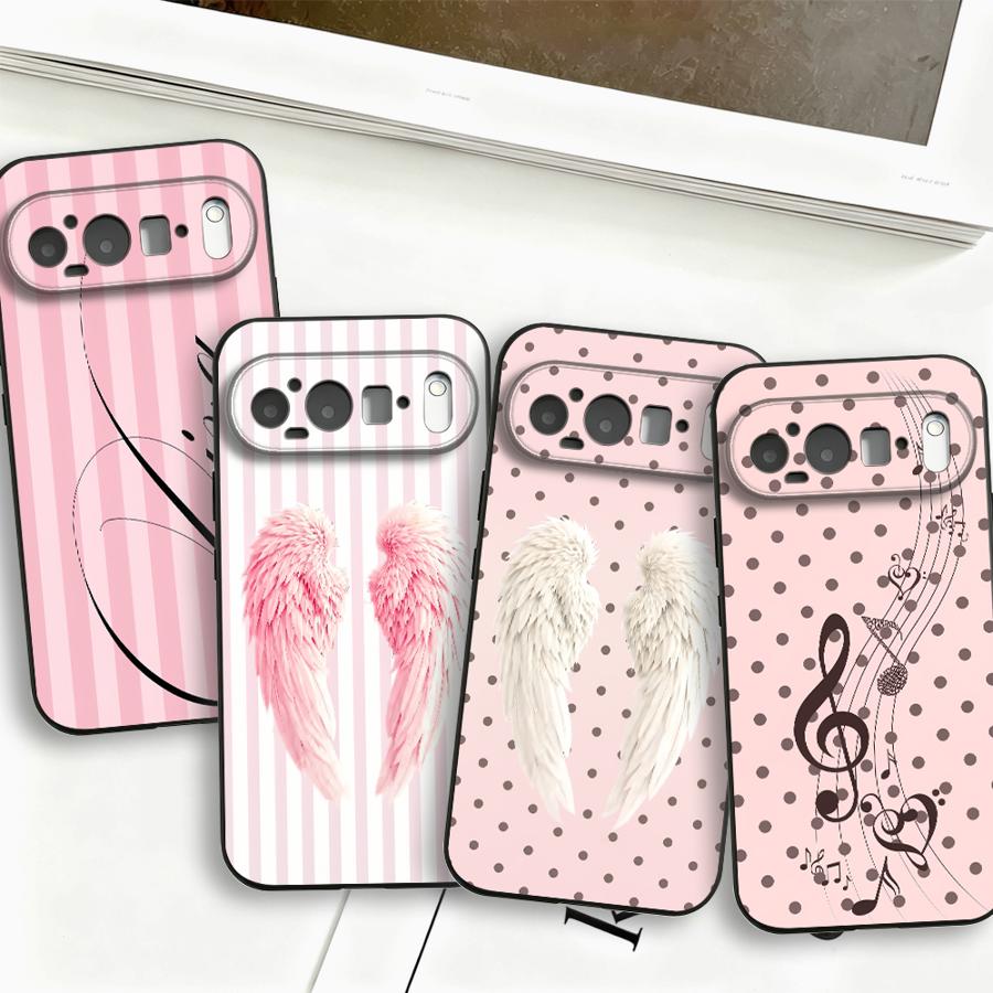 Case for Google Pixel 11 pro 10a 11ProXL 8a 7a 6a 9a 6 7 8 Pro 10 9 Pro XL Funda Phone Cover Angel Wing Feather
