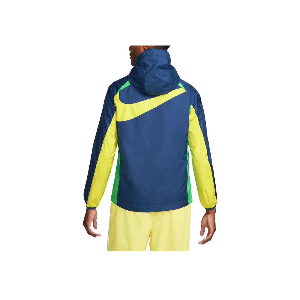 Nike Hooded Zip Letter Pattern Logo Long Sleeve Football Shirt Men Tops DN1075-490